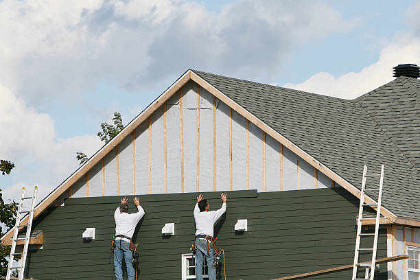 Professional Emergency Siding Repair technician working in Rice, VA